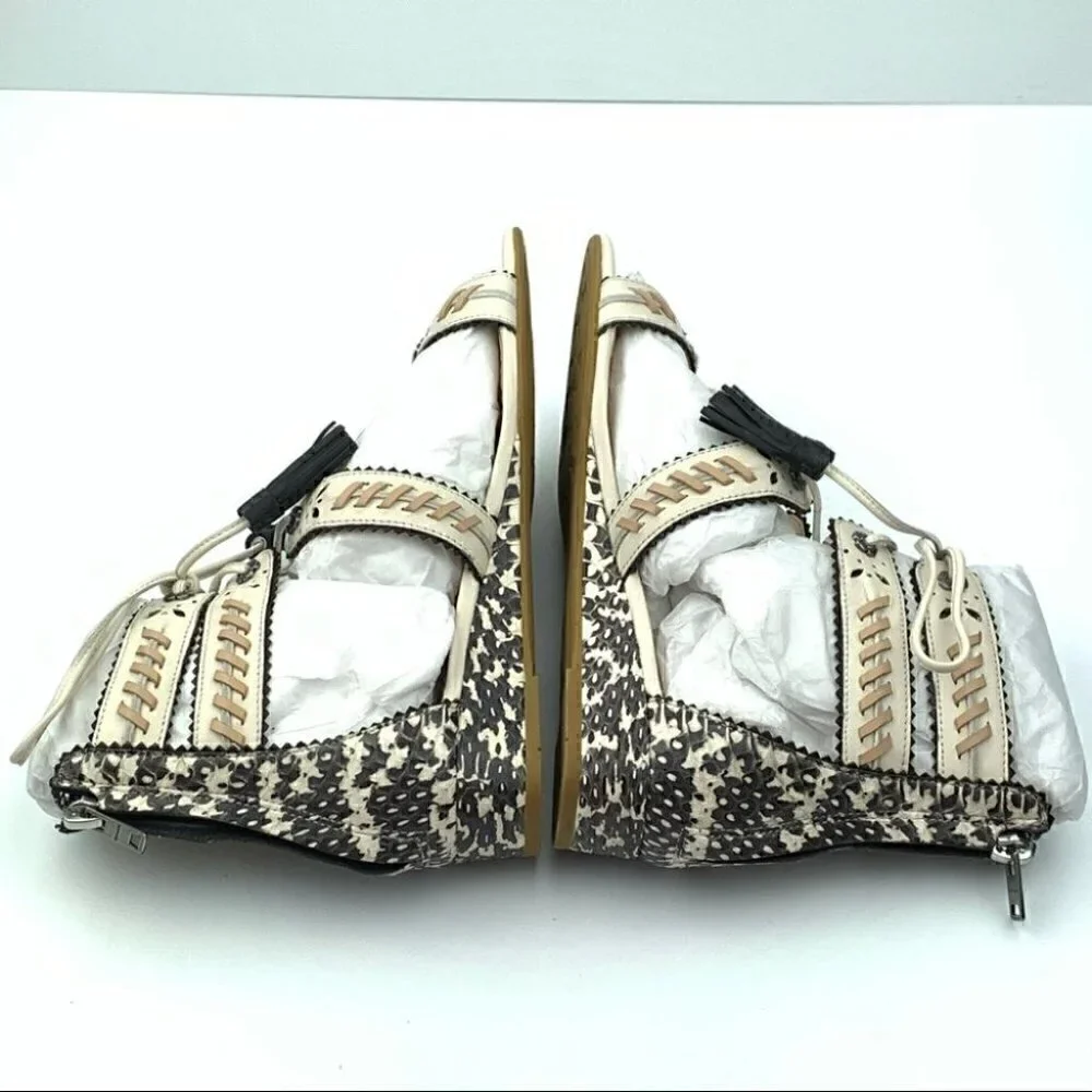 New Coach VIA DEMI WEDGE SANDAL G3744 leather